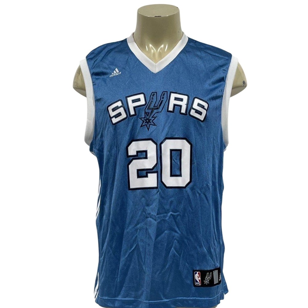 Adidas San Antonio Spurs Ginobili Jersey 20 NBA Basketball Blue